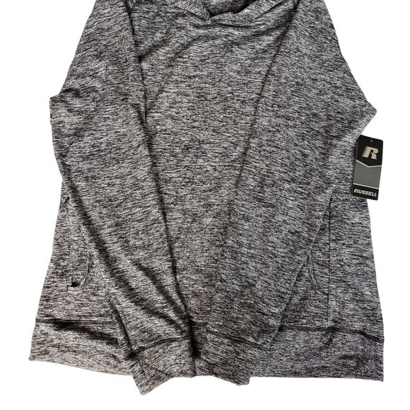 Russell Mens Hoodie Black Hoodie Large Mens Hoodie Sweatshirt - Picture 5 of 7